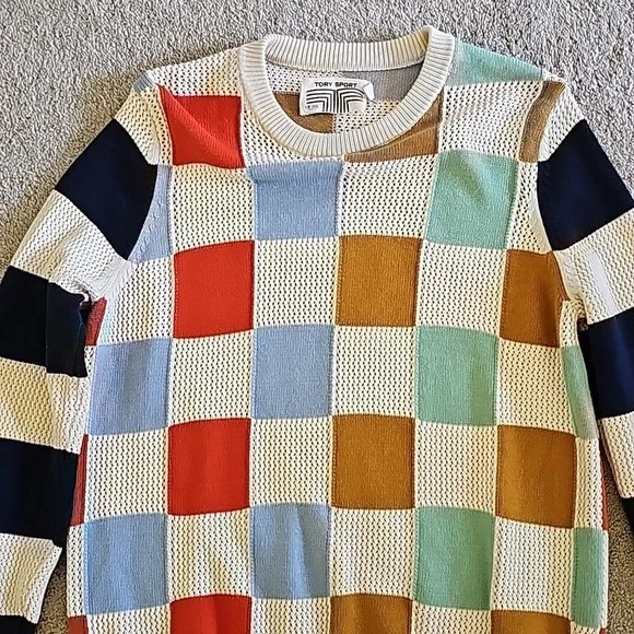 Tory Sport Checkered Pullover Sweater - Picture 8 of 11